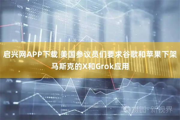 启兴网APP下载 美国参议员们要求谷歌和苹果下架马斯克的X和Grok应用