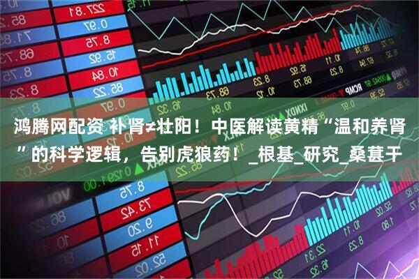 鸿腾网配资 补肾≠壮阳！中医解读黄精“温和养肾”的科学逻辑，告别虎狼药！_根基_研究_桑葚干