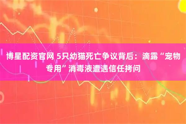 博星配资官网 5只幼猫死亡争议背后：滴露“宠物专用”消毒液遭遇信任拷问